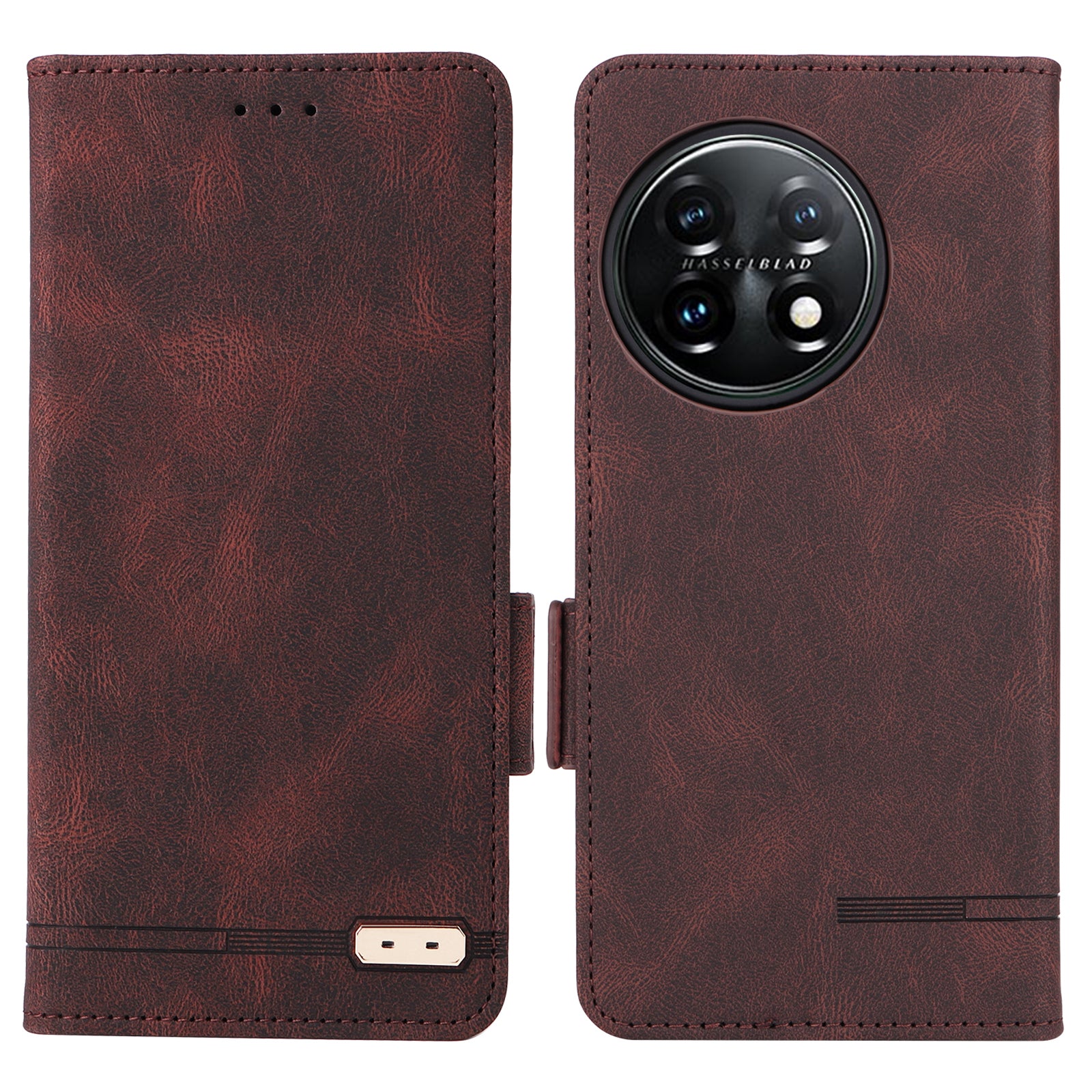 For OnePlus 11 5G Flip Cell Phone Cover Hardware Decor PU Leather Wallet Phone Case with Phone Stand Function For OnePlus 11 5G Flip Cell Phone Cover Hardware Decor PU Leather Wallet Phone Case with Phone Stand Function